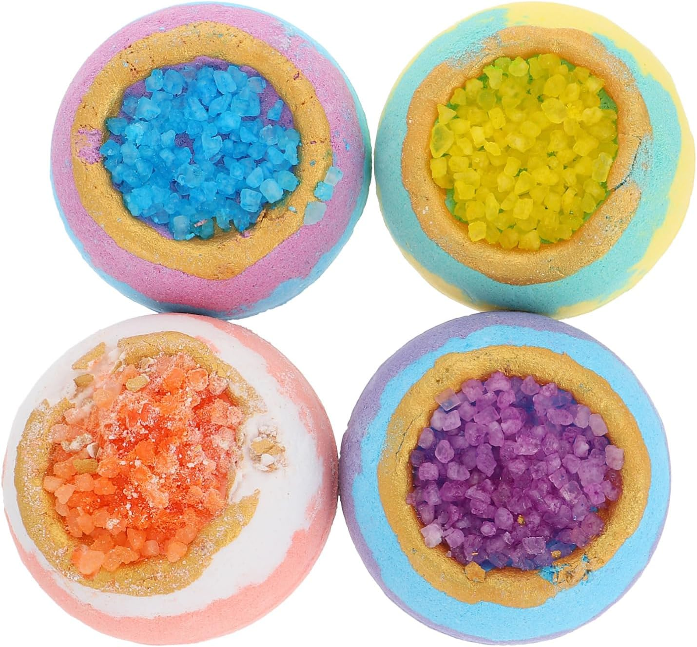 FOMIYES 4Pcs Essential Oil Bath Bomb Balls Bathing Boys and Girls Moisturizing image number 2