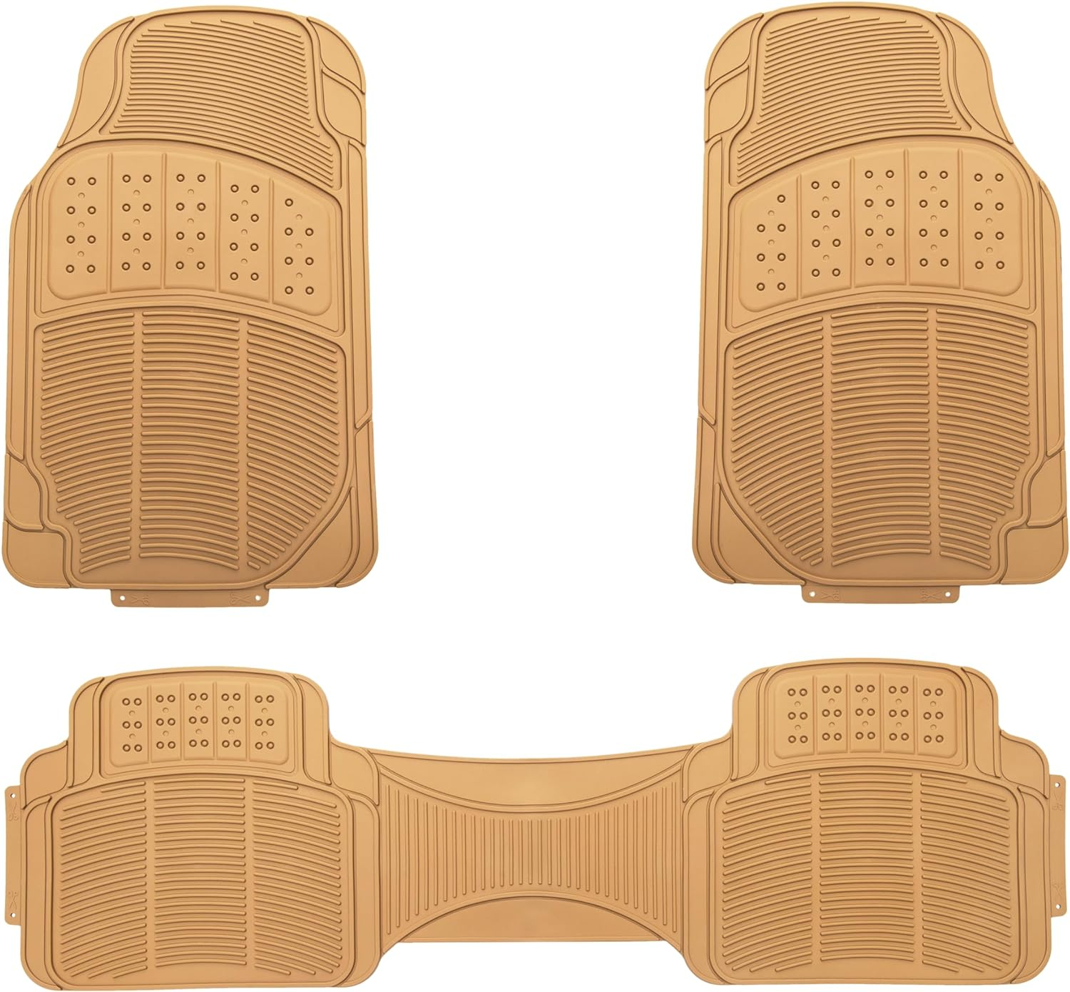 Amazon Basics 3 Piece Car Floor Mat, Beige image number 2