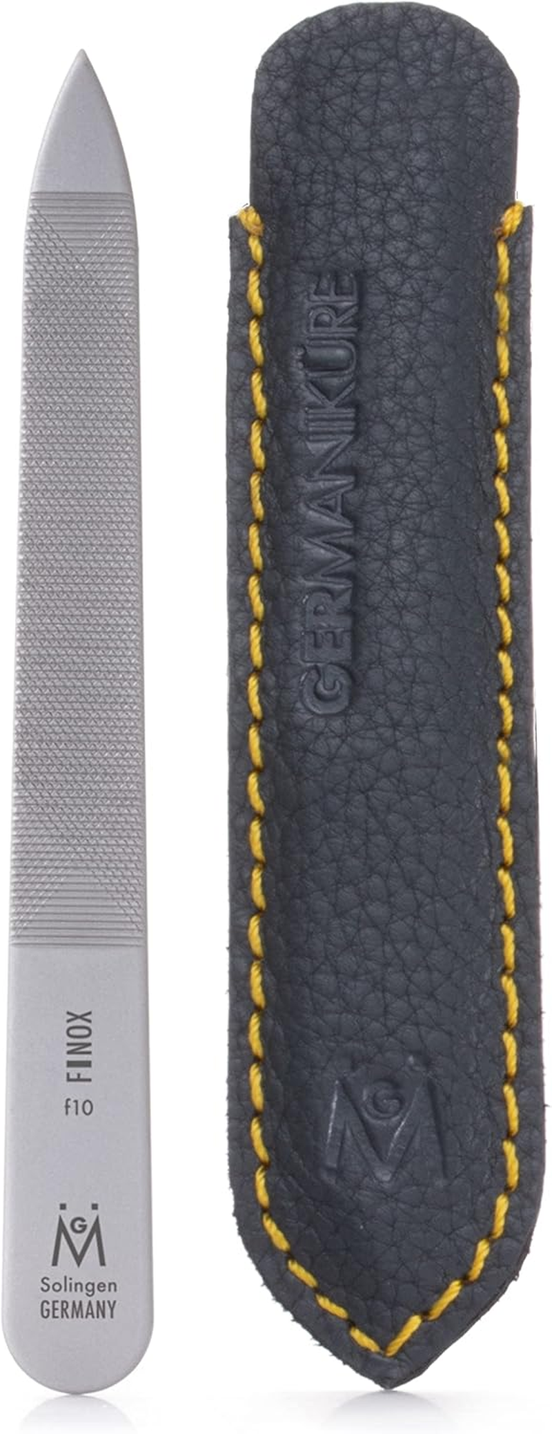 GERMANIKURE Triple Cut Metal Nail File, Double Sided FINOX Stainless Steel, Ethically Made in Solingen Germany image number 3