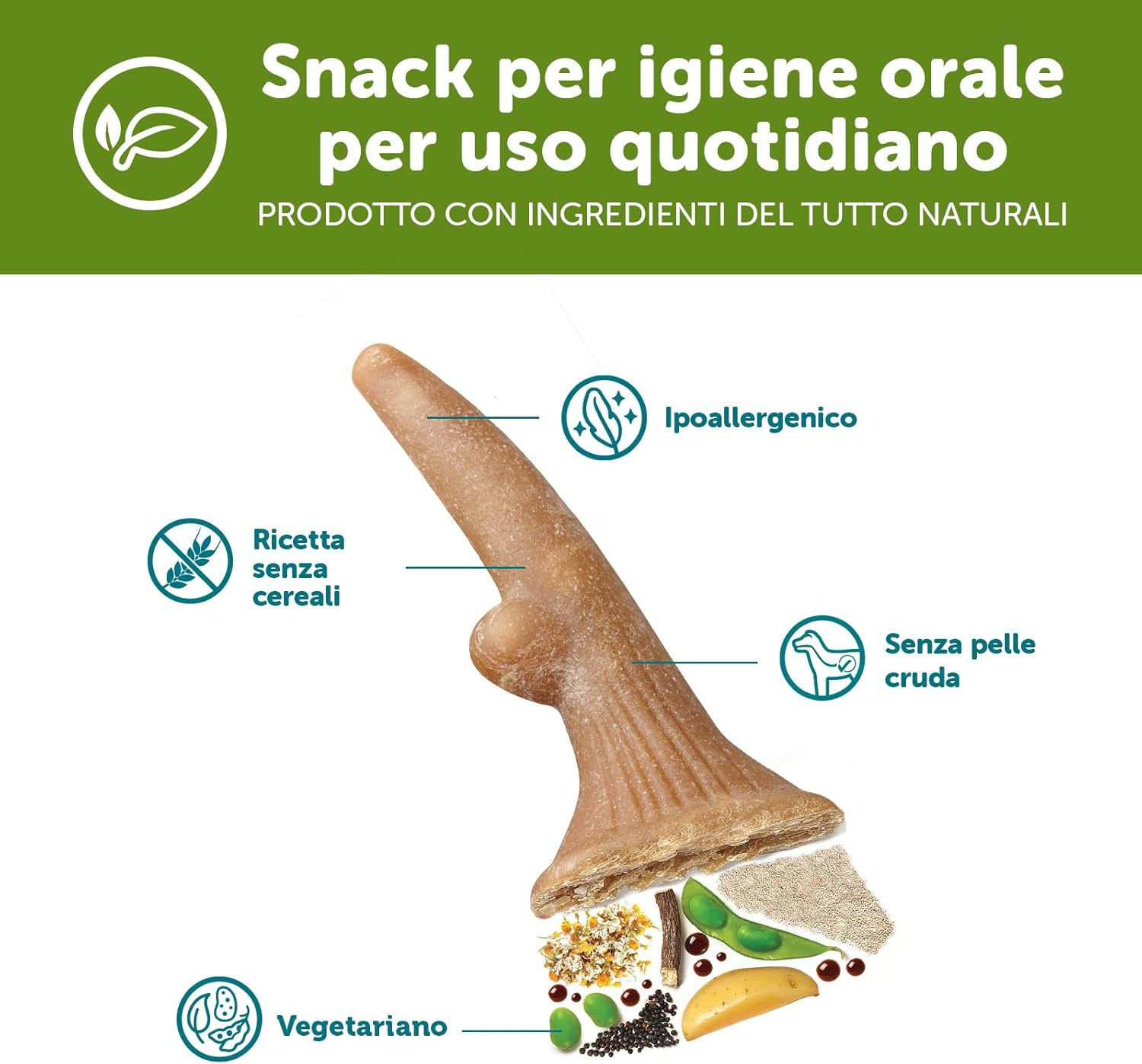 WHIMZEES Antler Dental Dog Treats, Value Bag, Medium (12-18 Kg Dogs), Natural Daily Dental Chews (Pack of 12) image number 4