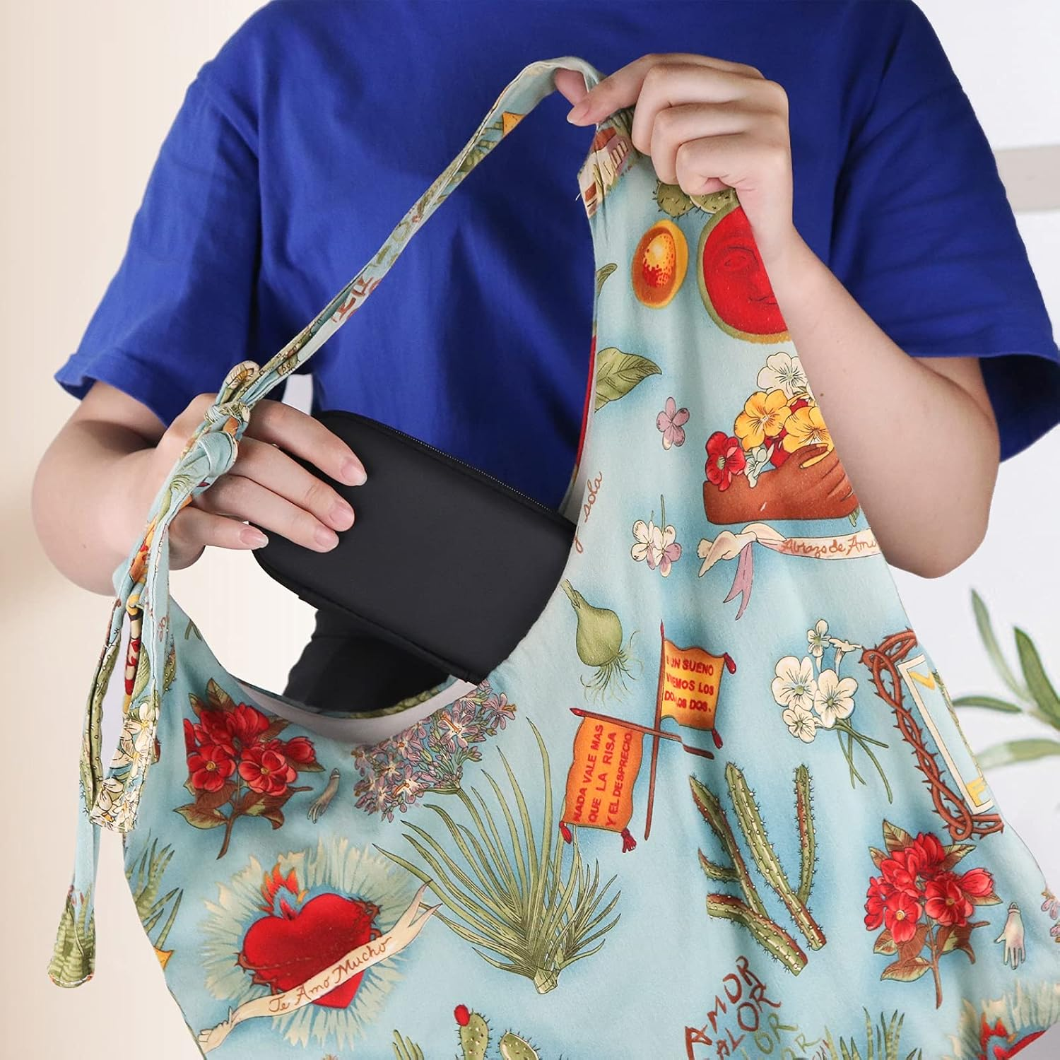 Tuciyke Tampon Storage Bag,Black Tampon Organizer Bag with Zipper Pack of 2 Small Pouch for Feminine Products 6.3*3.3*1.2Inches Portable Period Bags for Women,Ladies,Girls image number 2