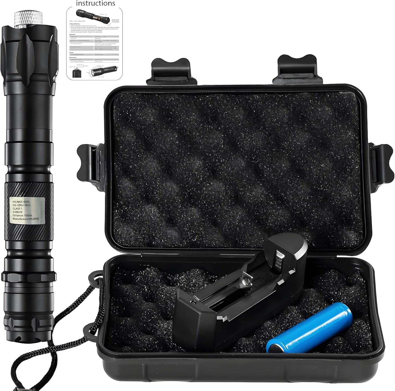 3000 High Lumens Laser Pointer with Aluminum Body image number 2