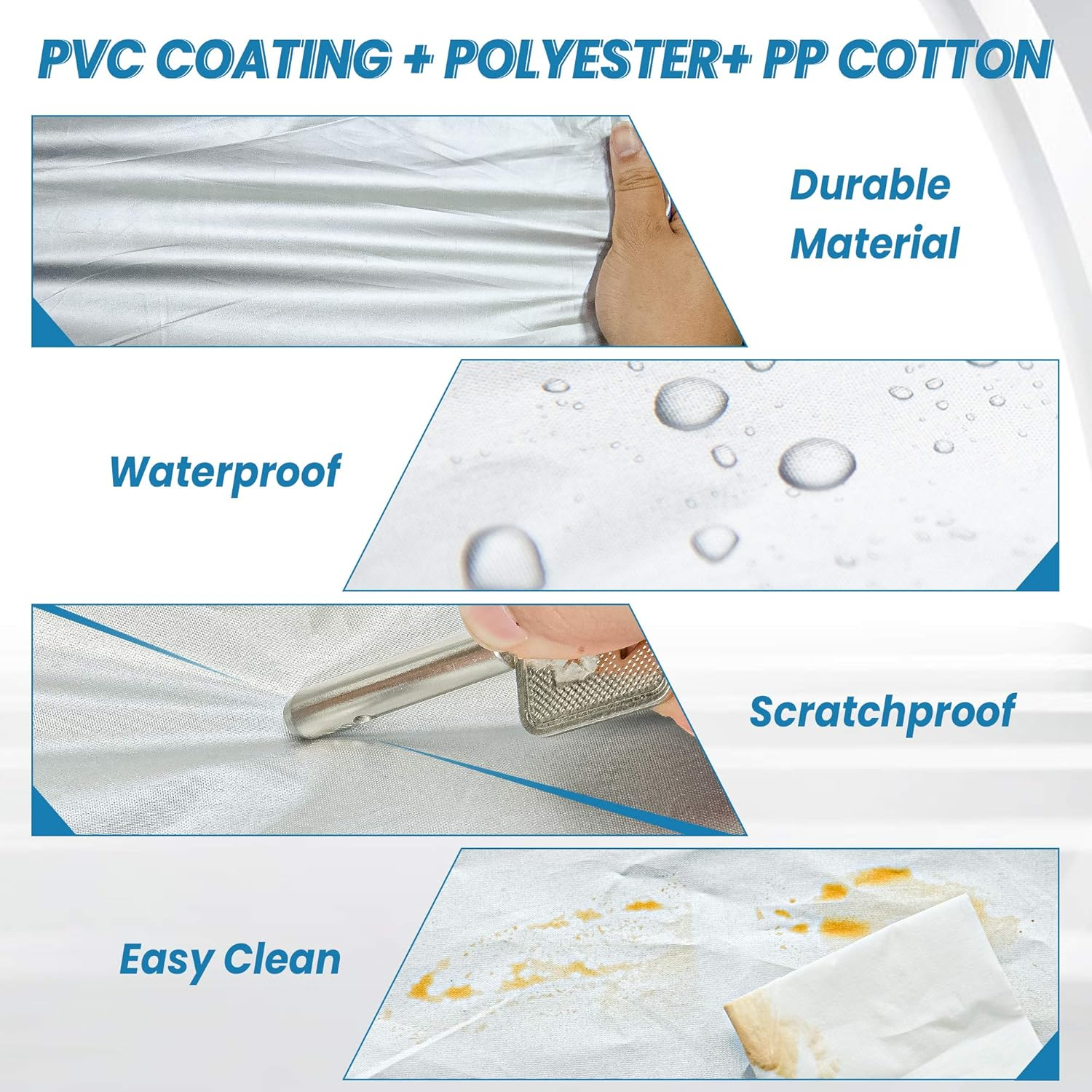 SUV Waterproof Car Covers for Automobiles All Weather Season UV Protection Snowproof Outdoor Full Cover Universal Fit SUV up to 190&rsquo;&rsquo; image number 3