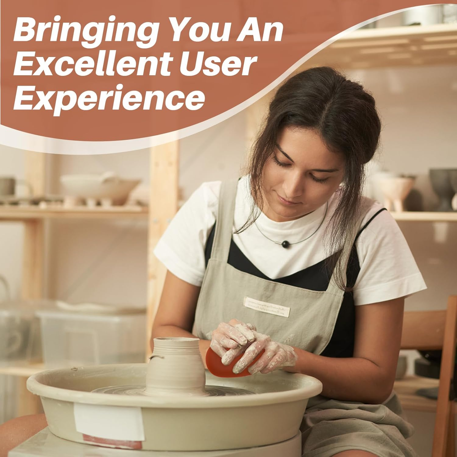 Pottery Clay Ribs, 7Pcs Soft Silicone Rubber Ceramica Rib for Pottery Shaping and Smoothing Tools, LM-TL-HCHL-7 image number 2