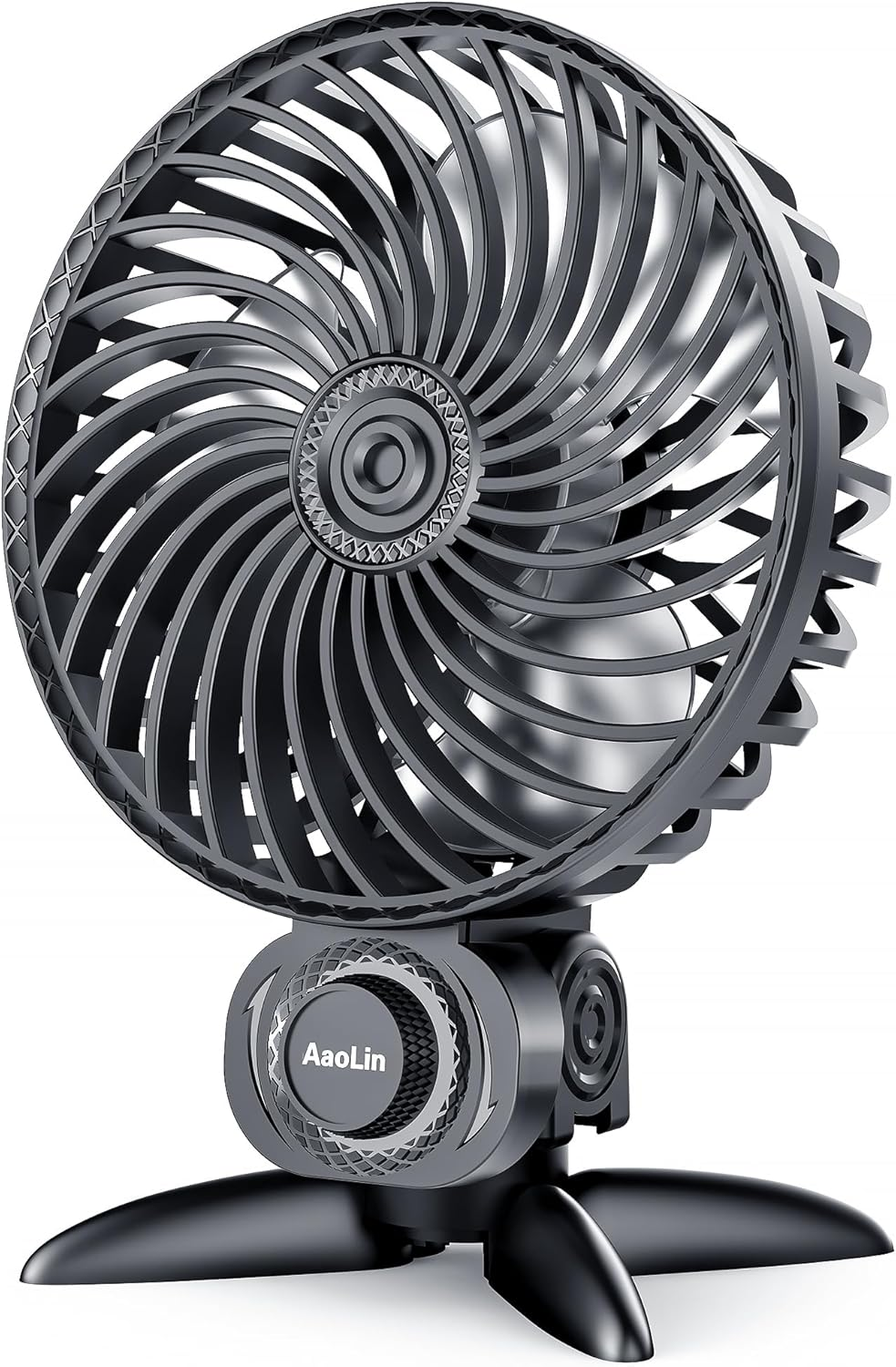 Aaolin USB Small Fan, Desk Fans with CVT Variable Speeds, Strong Cooling Airflow, Quiet Portable, Desktop Mini Personal Fan for Room, Home,Office, Bedroom-Usb Powered (Purple)