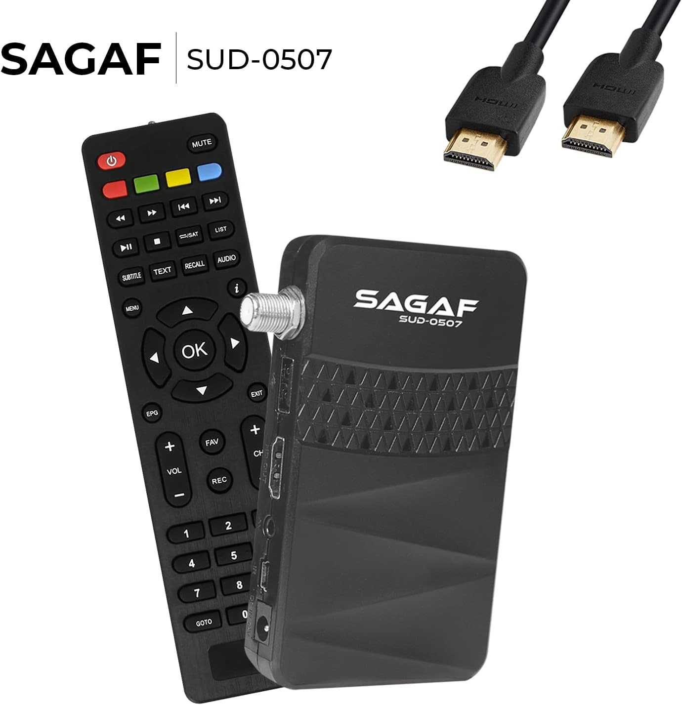 LEYF & Sagaf SUD-0507 Mini Satellite Receiver DVB-S2 Full HD 1080P Digital Receiver (HDTV, Scart, USB) image number 1