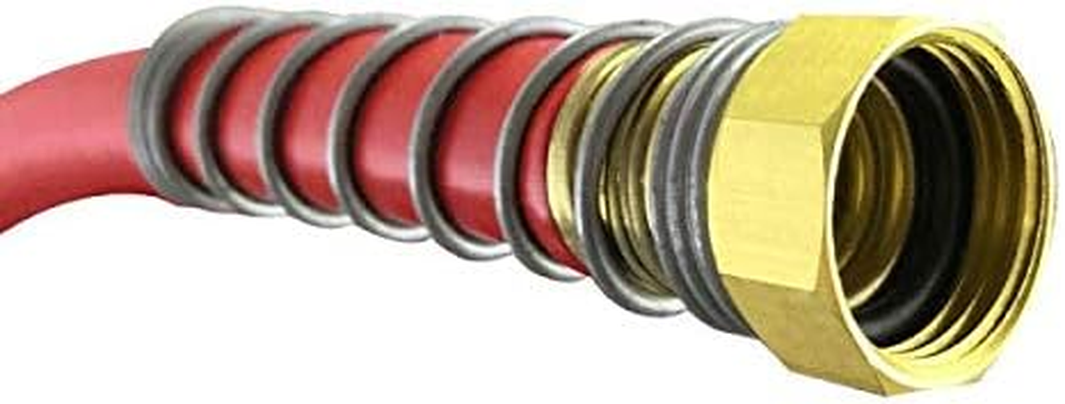 Flexon FA58100CN 100Ft Farm & Ranch Garden Hose, Red image number 2