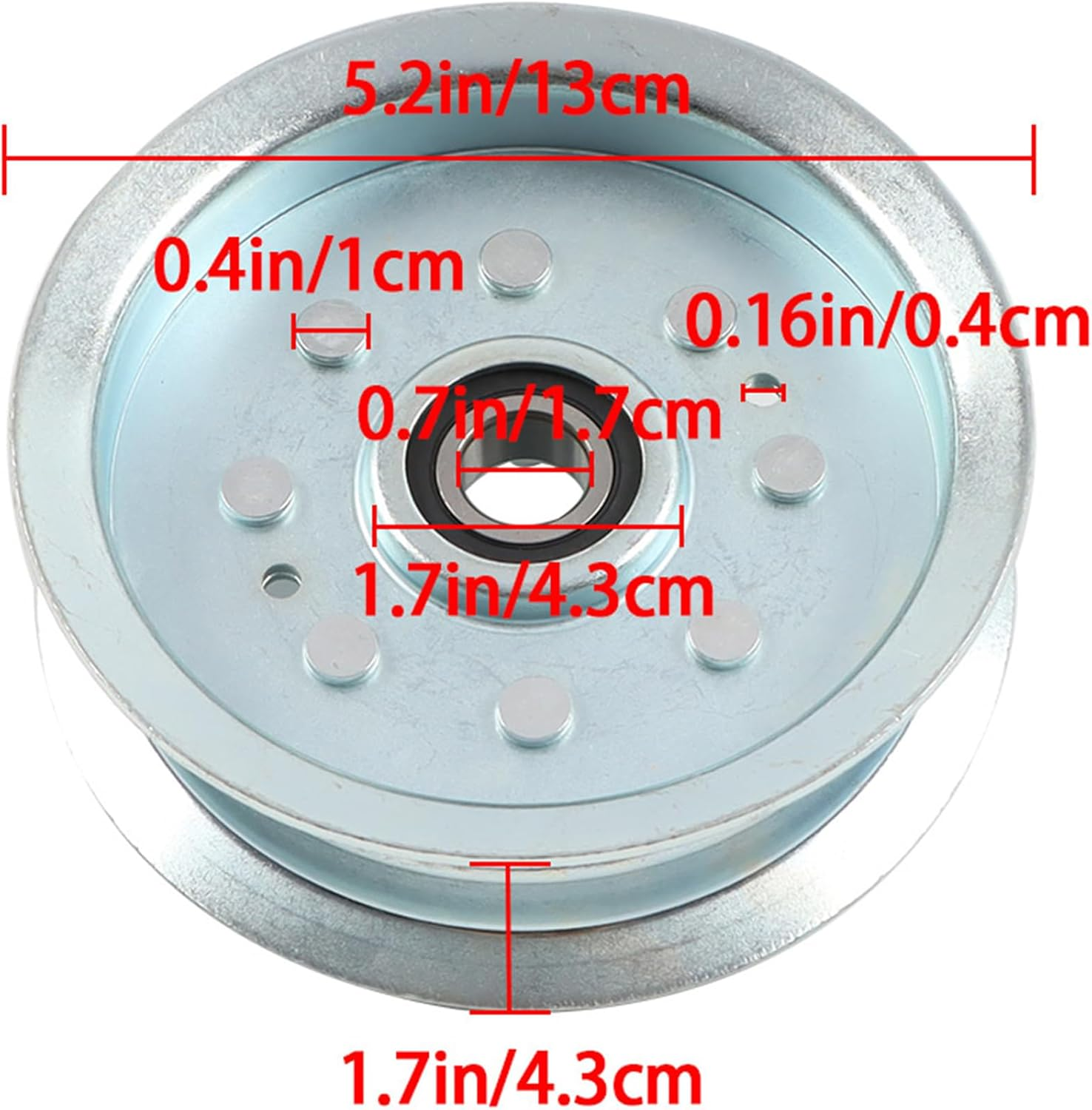Flat Idler Pulley Replacement for John Deere Mowers L100 La100 D100 42" GY20629 GY20110 image number 2
