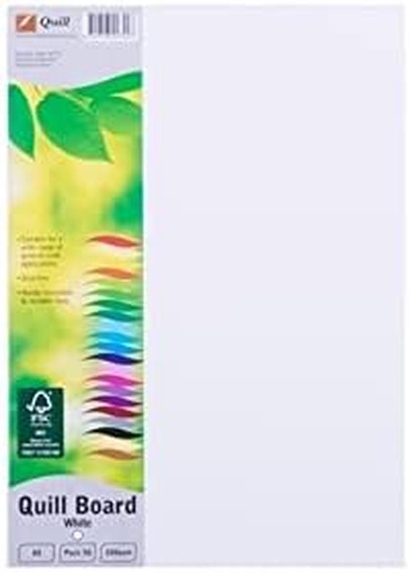 Quill A5 Pasteboard Cardboard 210Gsm Pack 50 White [Item No. 100855022]