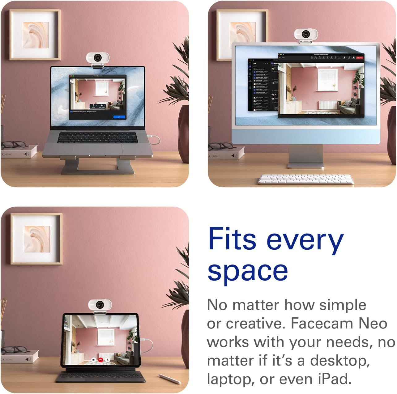 Elgato Facecam Neo &ndash; Full HD Webcam with Easy-Slide Privacy Shutter, Light Correction, for Video Calls, Streaming, Teams/Zoom/Slack/Obs/Twitch/Youtube, and More &ndash; Usb-C/Plug & Play on Pc/Laptop/Mac image number 6