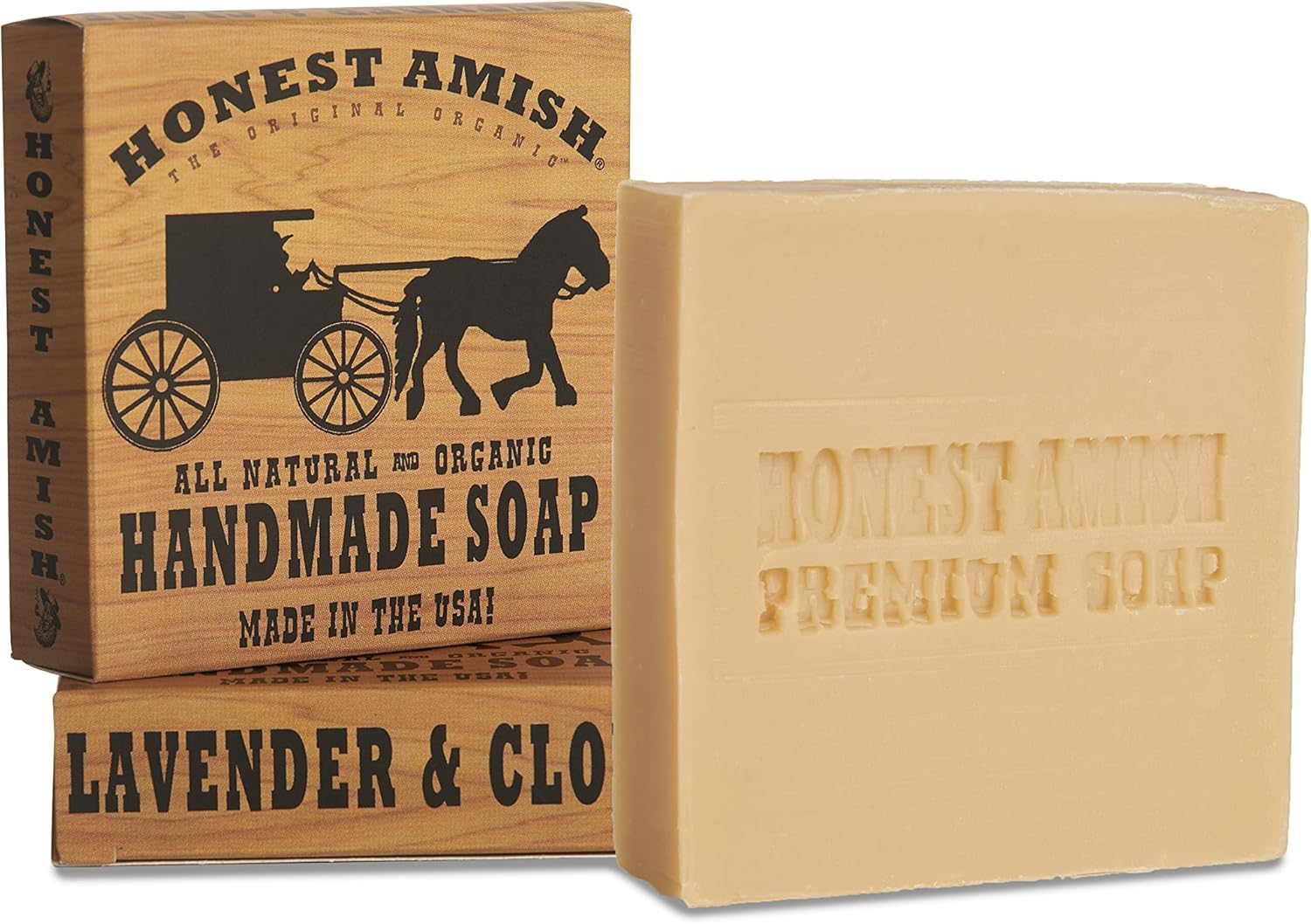 Honest Amish Natural Lavender and Clove Soap Bar