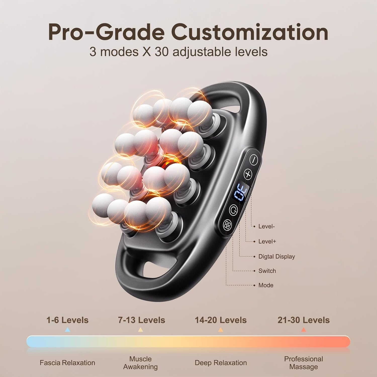 16-Drive Massage Gun Set, Upgraded Deep Tissue Percussion Massager with 16 Massages Heads, Red Light Therapy, Quiet Muscle Massage Gun for Back, Shoulders, Legs, Foot, Body Muscle Pain Relief image number 2