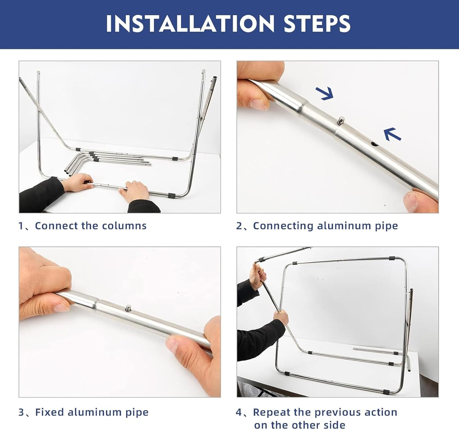 Hapurs Laundry Basket, 135L Laundry Hamper, Collapsible X-Frame, Clothes Organiser, Foldable and Washable Large Washing Basket with 3 Compartment for Bedroom, Bathroom or Utility Room Storage image number 4