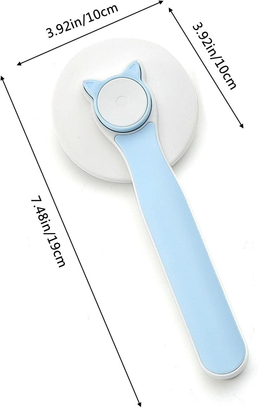 Znutc Cat Shedding Brush | Self-Cleaning Slicker Comb for Indoor Cats Shedding - Grooming Brush Cat Brush for Long or Short Hair Cats Dogs - Blue image number 4