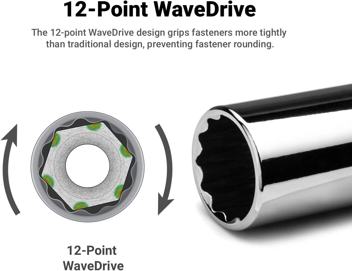 Capri Tools 5/8 In. Deep Socket, 3/8 In. Drive, 12-Point, SAE image number 6
