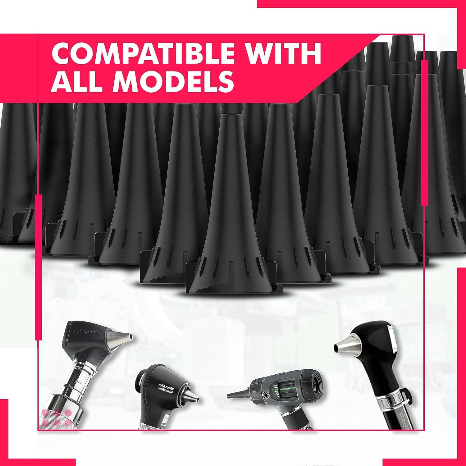 4.25 Mm Disposable Ear Specula for Welch Otoscopes - Bag of 100 Psc Compatible with All Otoscopes of Welch-Allyn Universal Otoscope Speculums