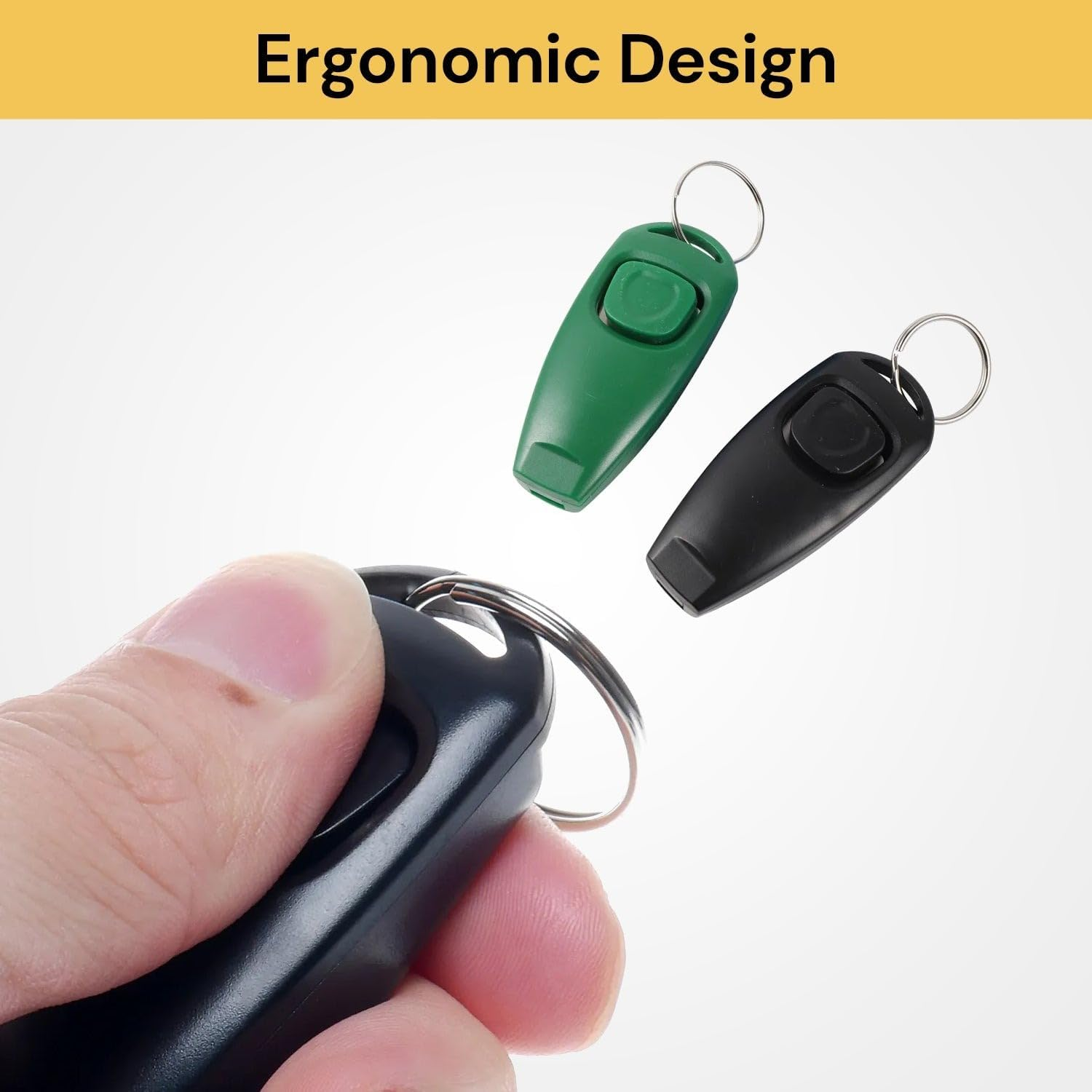 EZONEDEAL Dog Training Clicker Dog Trainer, 2 in 1 Whistle and Dog Clicker for Training Combo,Pet Behavioral Training Tools Help Guide Easy to Carry for Dogs Cats Birds Horses,Puppy (Red) - Blue image number 7