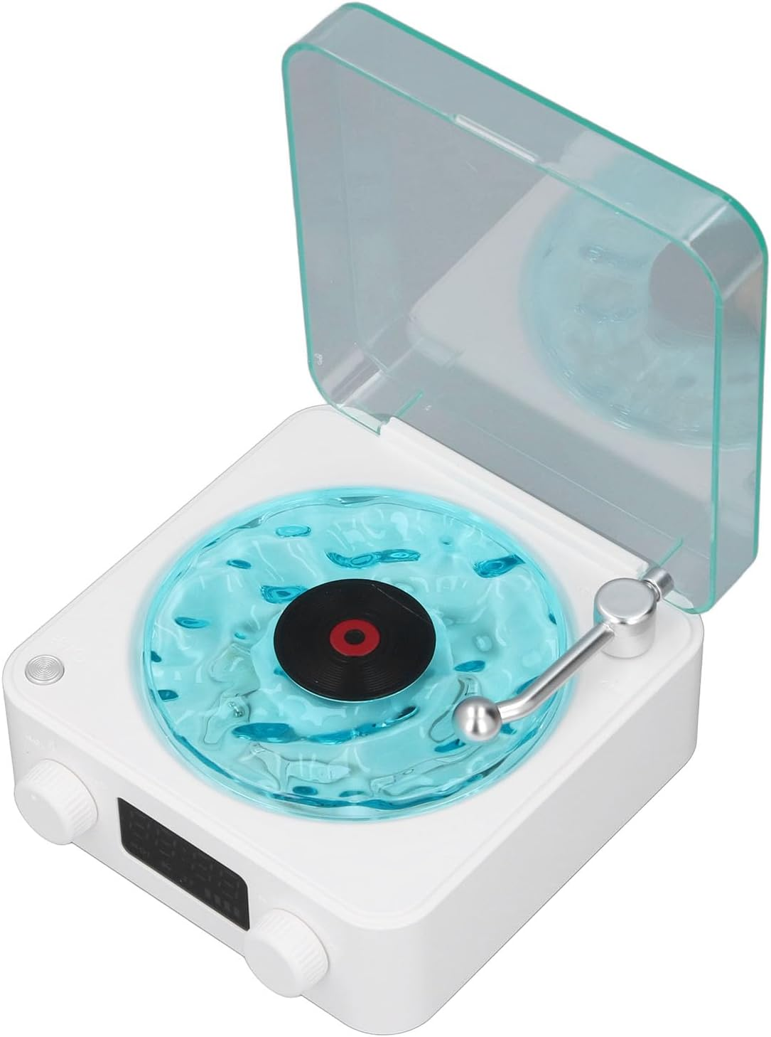 Luocute White Noise Sound Machine Multifunctional Design with Clock and Ambiance Light for Home Office Baby Kids Adults (White)