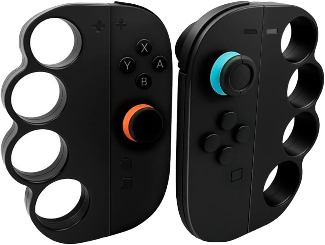 Luzcauwy 2 PCS Fitness Boxing Hand Grip Compatible with Nintendo Switch 2 Joycon Controllers, Fun Family Boxing Game Accessories, Black Handles for More Exciting Gaming Experience image number 5