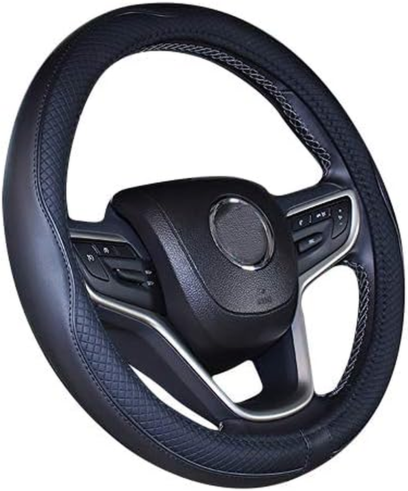 19 Inch Steering Wheel Cover for Big Trucks (19'', Black Blue)
