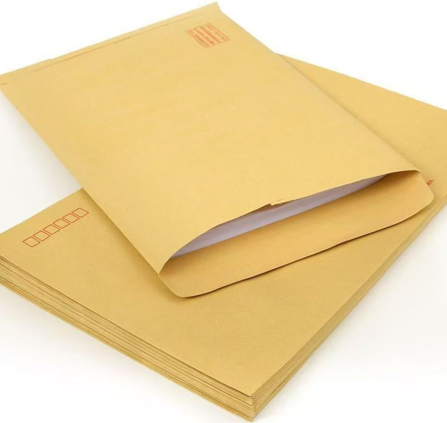10 Pcs A4 Envelopes, Brown Kraft Catalog Envelopes, Mailing Envelopes, Kraft Paper Bags, Large Envelopes, Letter Envelopes for Organizing, Storage,Receipt, Home, Office image number 5