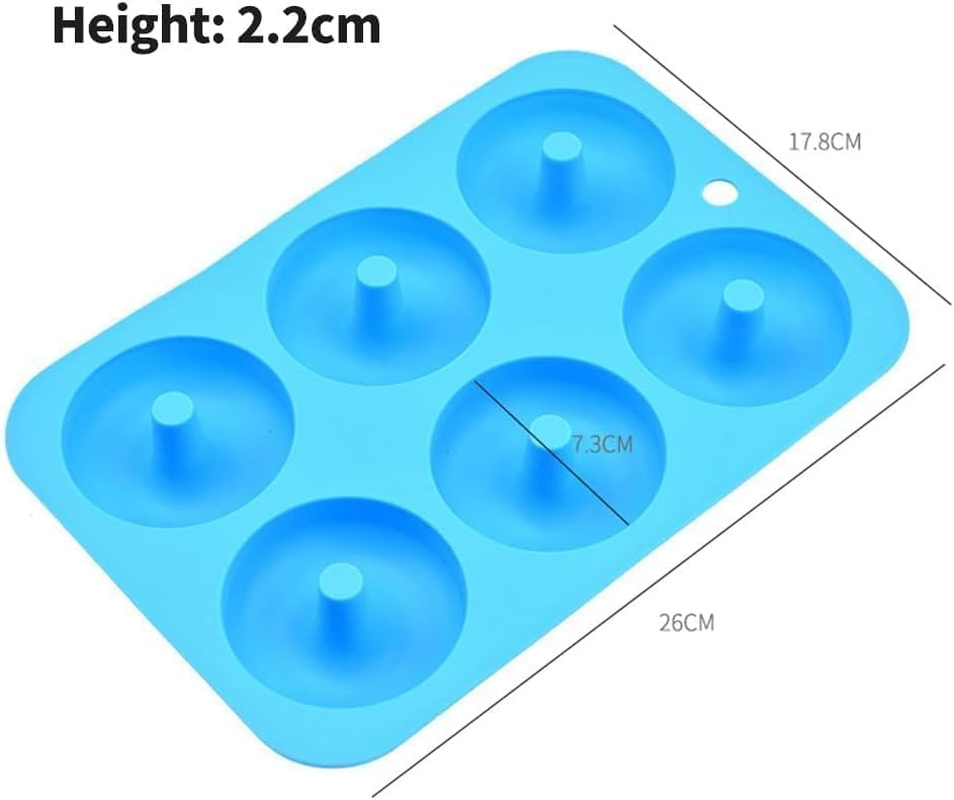 3-Pack Silicone Baking Tray Onut Baking Pan Baking Tray Bakeware of Non-Stick Donu100% Nonstick Silicone.Bpa Free Mold Sheet Tray.Tray Measures 10X7 Inches.Fda Approved Food Grade.Easy Clean image number 1