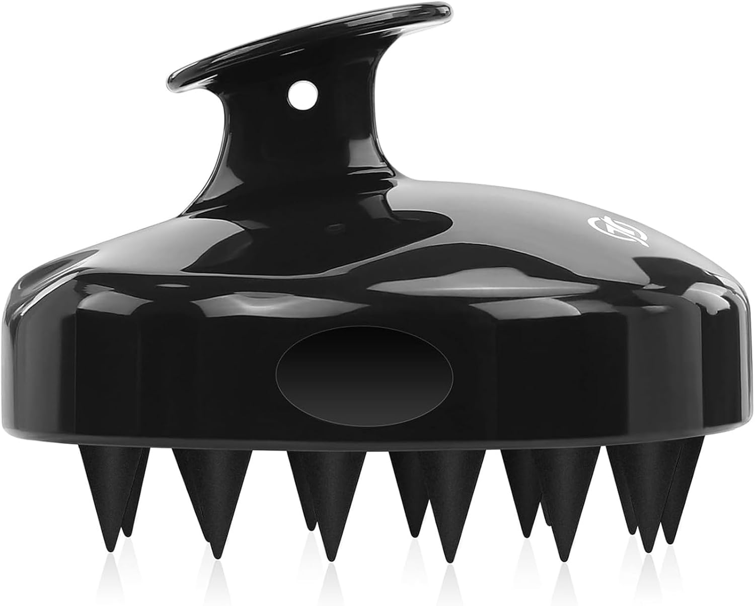 Hair Scalp Massager Shampoo Brush, Freatech [Wet & Dry] Manual Head Scalp Massage Brush, Soft Silicone Bristles Care for the Scalp, Exfoliate and Remove Dandruff, Promote Hair Growth - Black