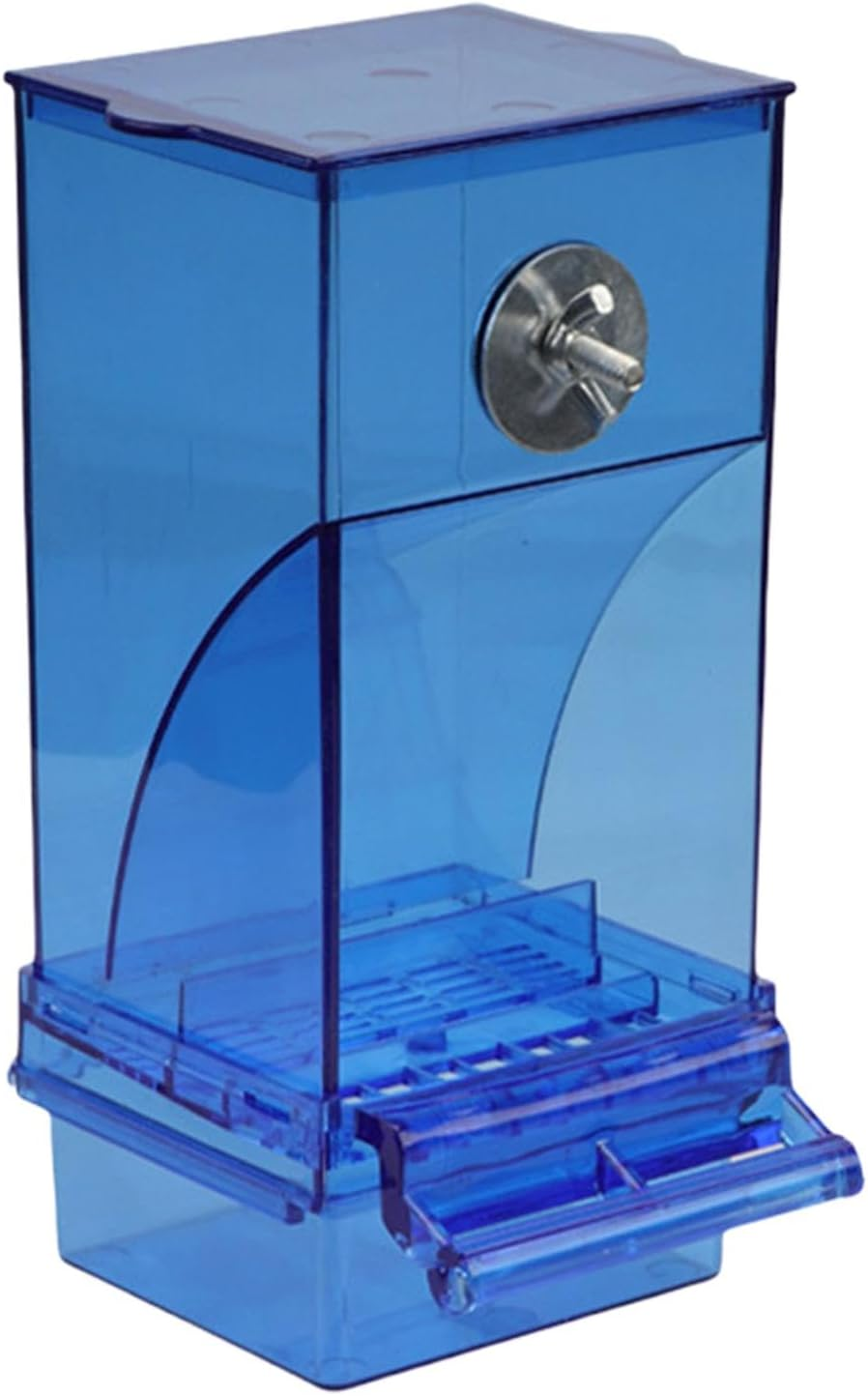 No Bird Feeder for Cage,Automatic Clear Acrylic Parakeet Feeder | Parrot Foraging Feeder for Cockatiel, Bird Cage Accessories for Most Birds Parrots Canaries Cockatoos image number 1