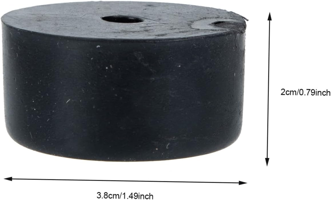 ELAYARD Speaker Spike Pads Rubber Floor Protectors 8Pcs 38X20Mm Anti-Vibration Base Pads for Amplifiers and Hifi Audio Equipment Suitable for Stage and Home Use Black image number 4