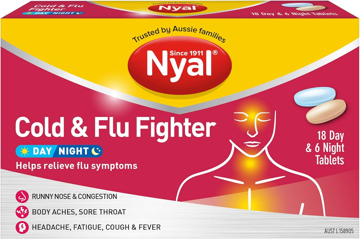Nyal Nyal Cold+Flu Fighter D/N 24S, 24 Count image number 2