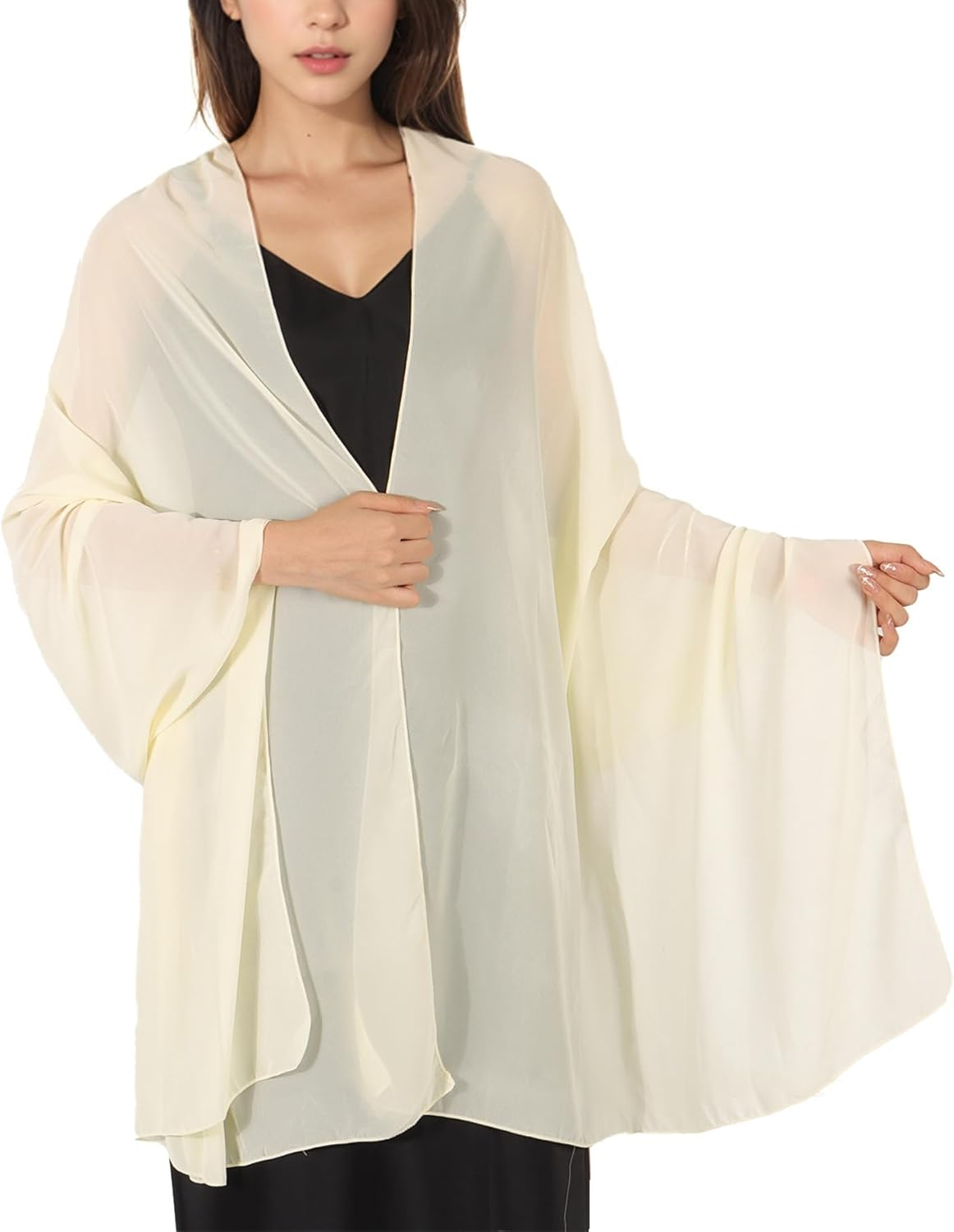 Pashmina Shawls and Wraps - Chiffon Shawl Wedding Evening Scarf for Women