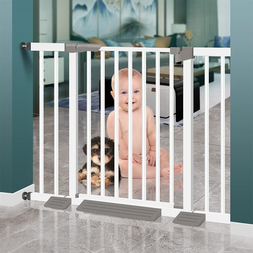 4Pcs Universal Baby Gate Threaded Spindle Rod, M8 (8Mm) Replacement Bolt Part for Baby & Pet Pressure Mounted Safety Gates, Extra Long Baby Tension Gate Extender (Black) - White image number 3