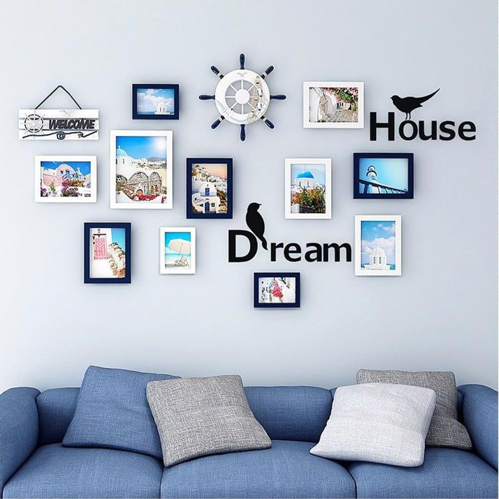 HHWRT Picture Frame Set, Multi-Pack Photo Frames for Wall and Tabletop Display, 14 Pack Picture Frames Collage Wall Decor for Multi Sizes Photos, Home and Office Gallery Wall D&eacute;cor