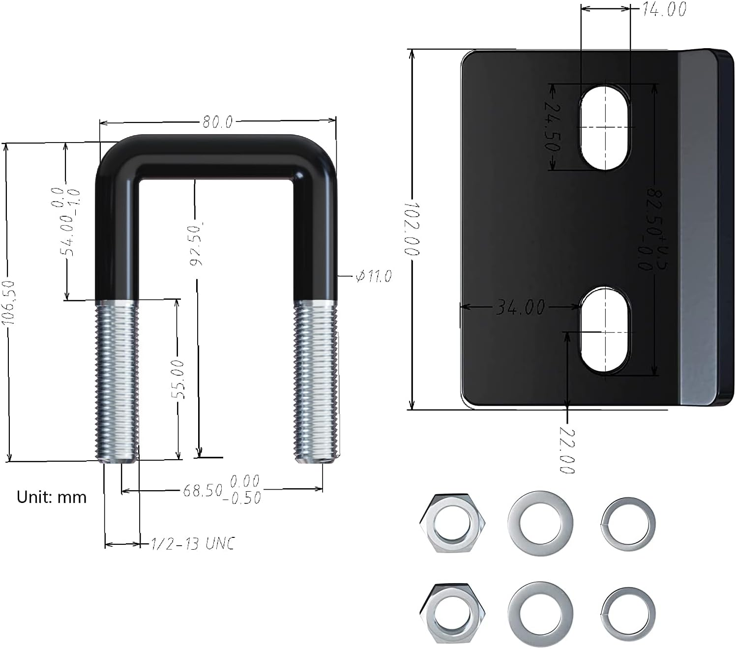 Dependable Direct Trailer Hitch Tightener - Anti-Rattle and Anti-Corrosion, Rubber Coated - Compatible with All Hitches (2" and 1.25") image number 5