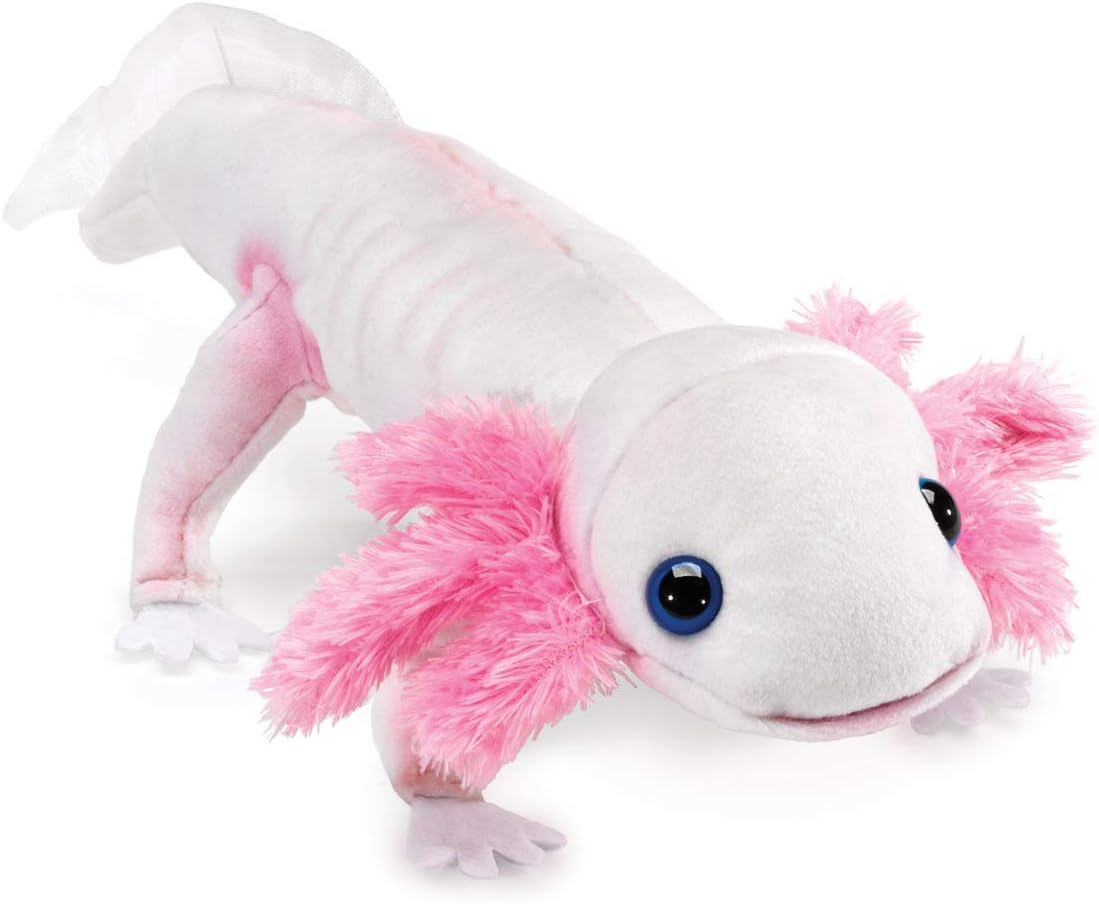 Folkmanis Axolotl, White, Pink image number 3