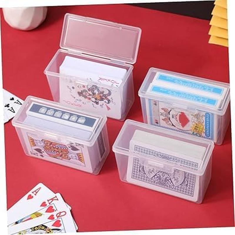 SHUNYUNG Minimalist Plastic Playing Card Storage Box, 6Pcs, 10.5 X6.6X4.5Cm/4.1X2.6X1.8 Inches