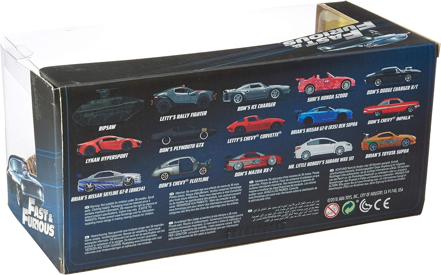 Jada 1:24 Fandf Johnny'S Honda S2000 Movie, Black, 1: 24 Scale image number 2