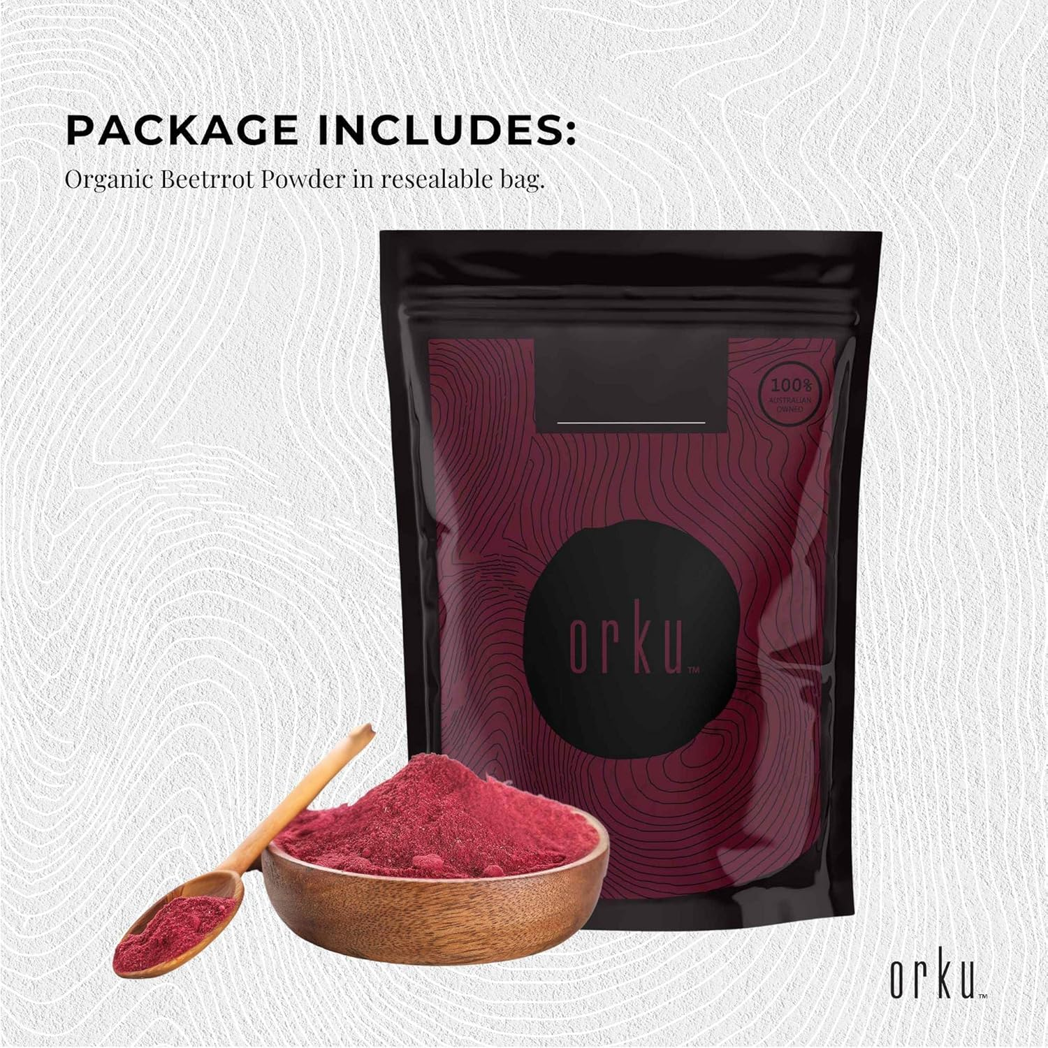 1Kg Organic Beetroot Powder Superfood Beet Root Supplement Beta Vulgaris image number 5