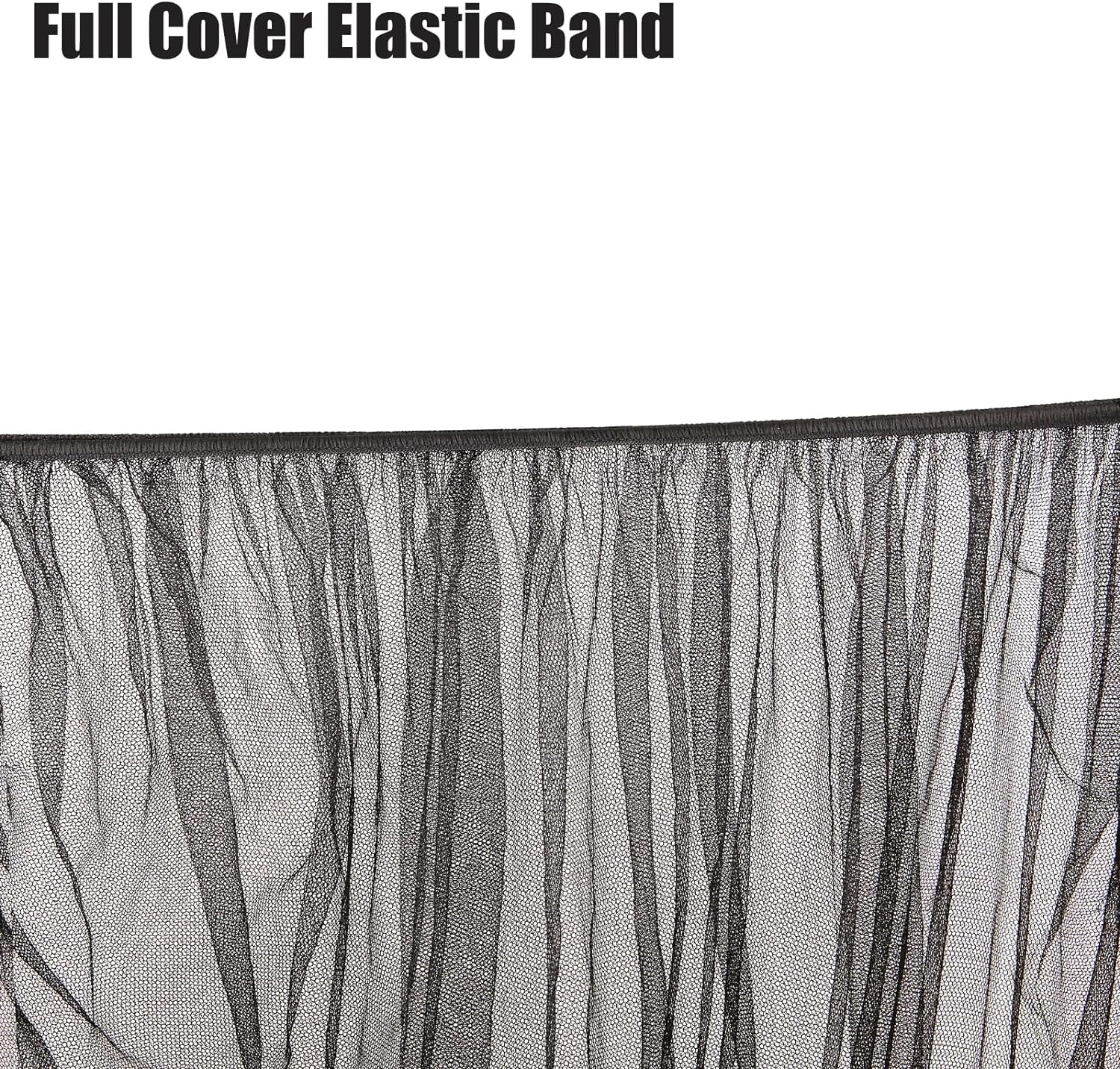 Pandaear 2 Pack Mosquito Net for Strollers, Universal Baby Bug Net for Strollers, Car Seat, Bassinet, Cradle -Black image number 4