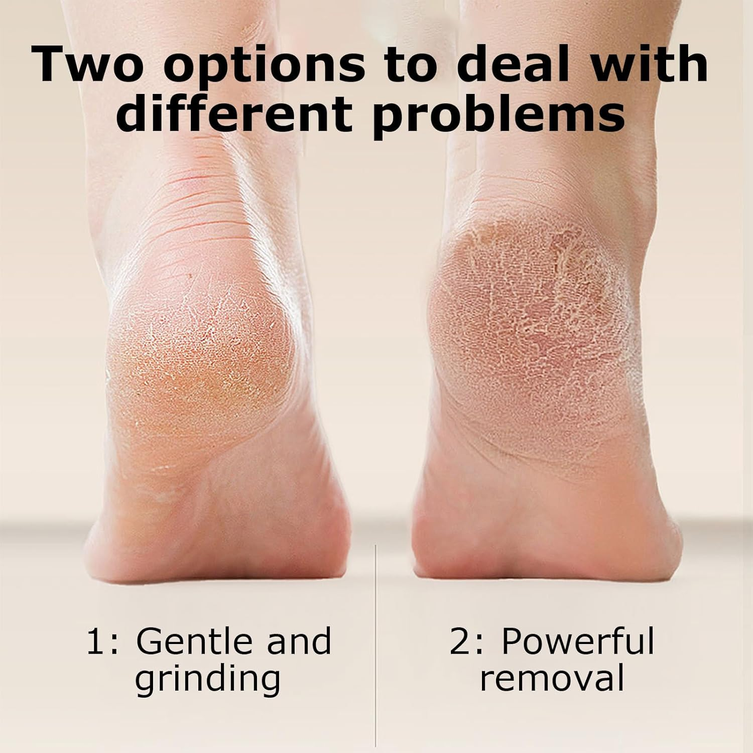 Electric Foot Callus Remover | LCD Digital Display - Electric Foot Grinder Device - for Home Travel Apartment Dormitory School Women Men Senior - White image number 5