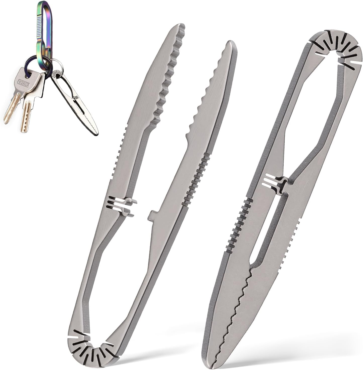 Fortedgear Titanium Precision Tweezers - High-Accuracy, Anti-Slip Design, Multi-Purpose EDC Tool for Outdoor, Camping, Repair, Gardening, and More image number 5