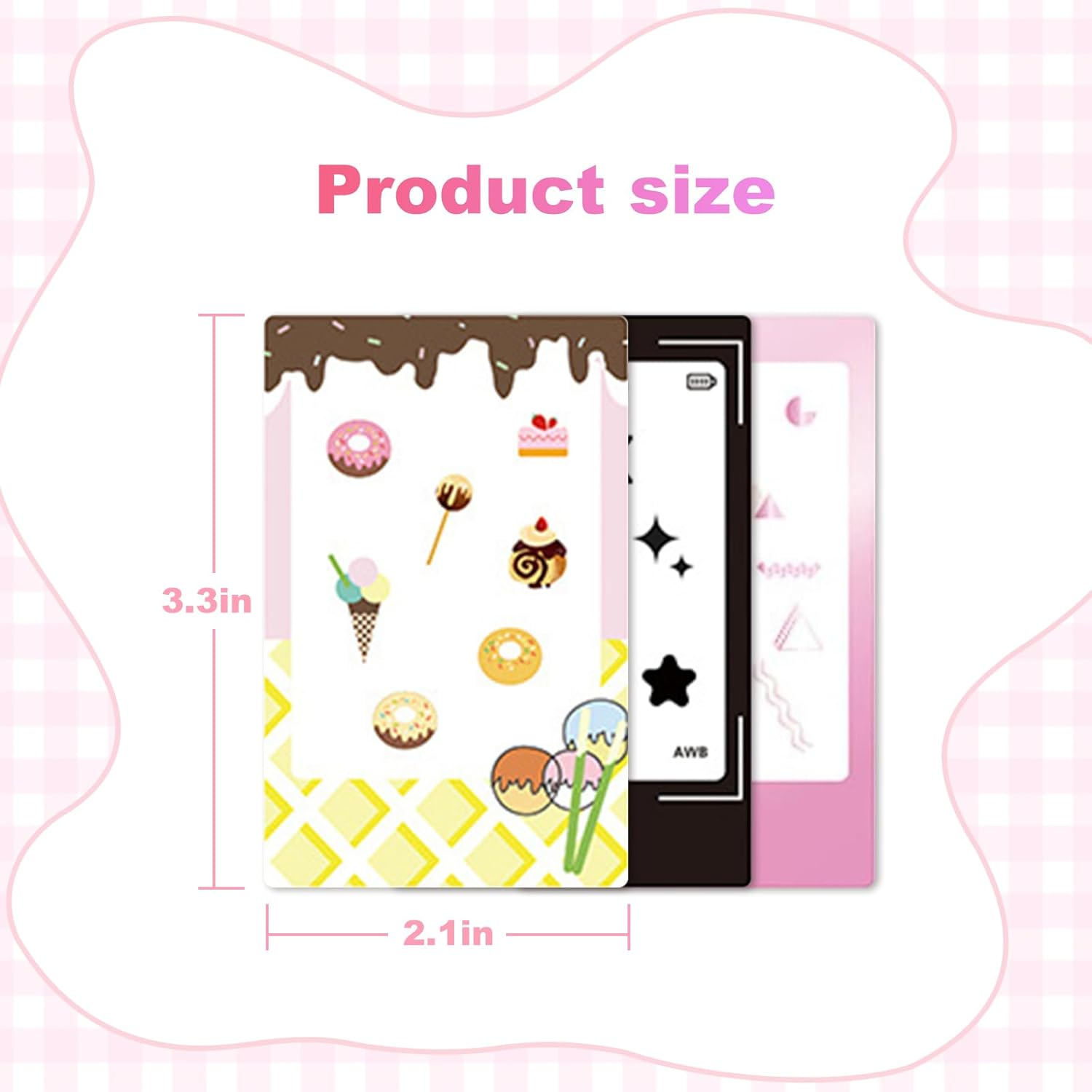 Photo Instant Films Stickers 10Pcs Colorful Picture Border Stickers Films Frame Decorative Sticker DIY Scrapbook Stickers for 2X3 Picture Polaroid Fujifilm Instax Mini Instant Film (Love) - Love image number 2