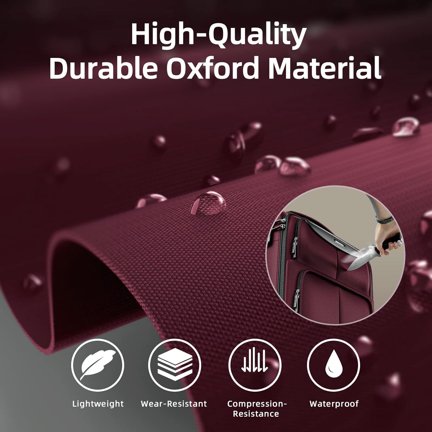 SHOWKOO Luggage Sets 3 Piece Softside Expandable Lightweight & Durable Suitcase Sets Double Spinner Wheels TSA Approved Lock (20In/24In/28In) image number 3