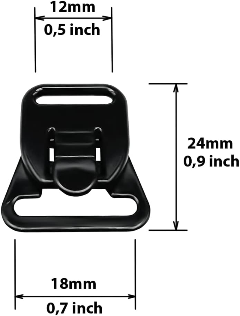 Nursing Bra Clips 5/8" Black Two Part Clip Plastic Fasteners Nursing Clips Maternity Bra Clips 10 in a Pack - Beige 5/8In - Set Of 4 image number 6