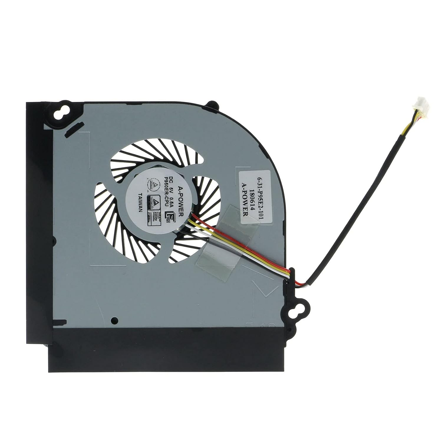 Replacement CPU Cooling Fan for Clevo P950 P950HR P950ER T97 T96E T800 BS5005HS-U3E 631-P95E2-101 DC5V 0.50A 4-Wires image number 1
