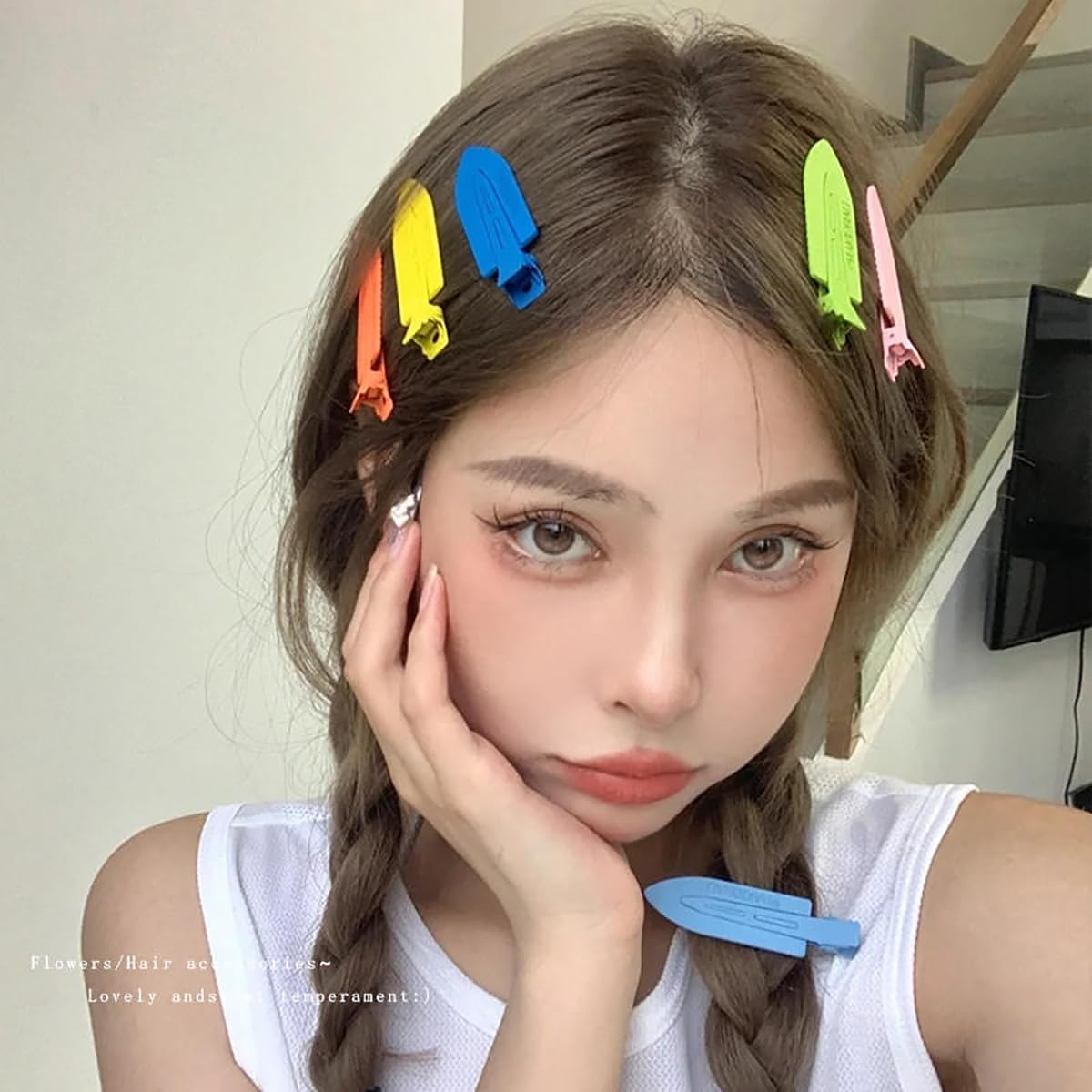 12 Pieces Macaron Colour Seamless Hair Clip Make Hair Jewellery Styling Hairdressing Supplies Hair Accessories Hair Pin Curl Clips image number 3