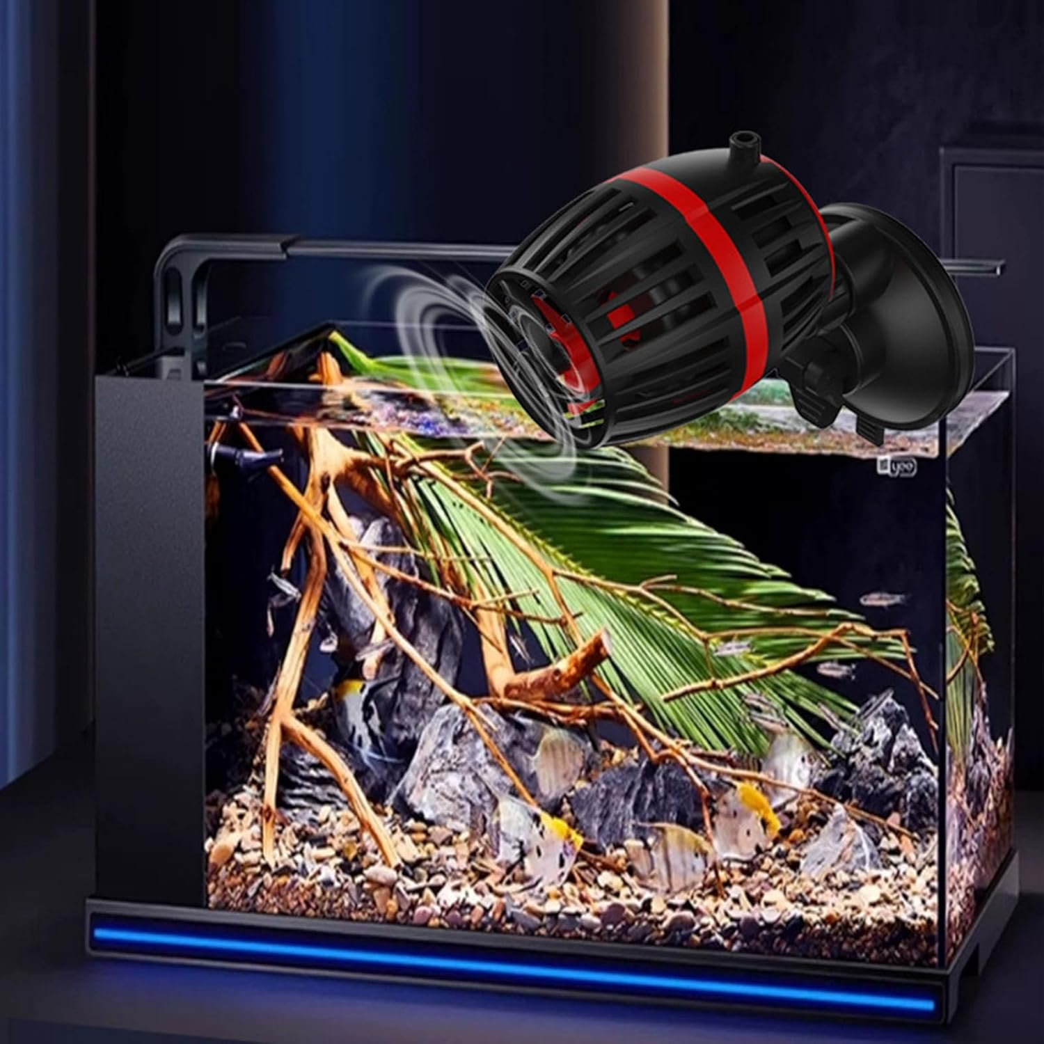 Submersible Water Pump, 4 Gears Variable Frequency Aquarium Circulation Pump Aquarium Wave Maker Efficient Circulation Fish Tank Circulation Pump for Fish Tank (Black) image number 4