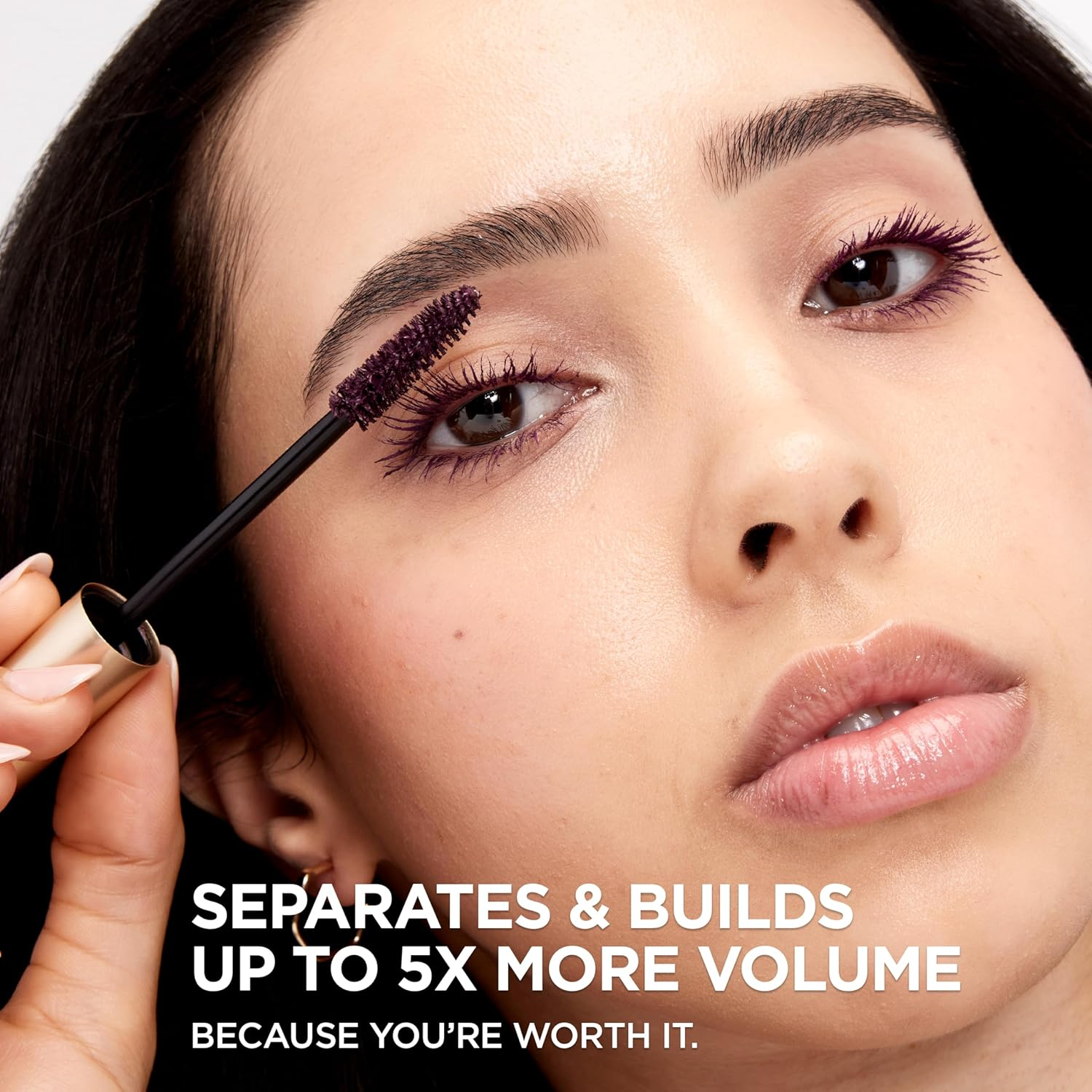 L'Oreal Paris L&rsquo;Oreal Paris Original Voluminous Mascara, Building Mascara Volume and Length Formula, Washable, Deep Violet, 0.26 Fl Oz., 1 Count image number 3