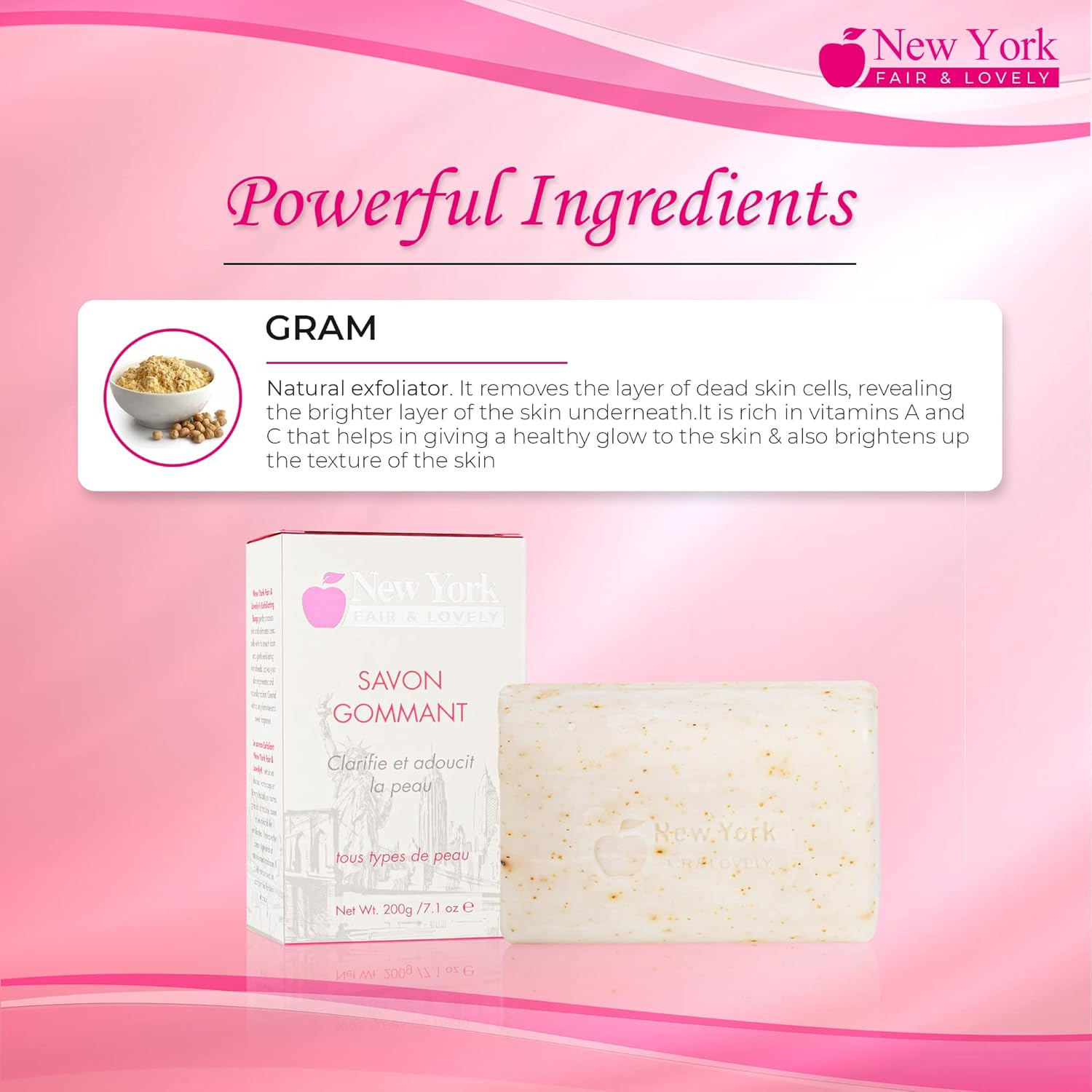 New York Fair and Lovely Exfoliating Soap 200G