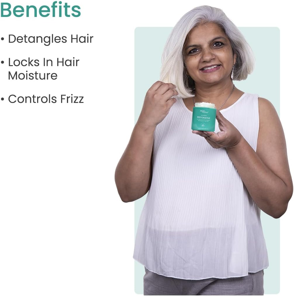 Earth Rhythm Murumuru Hair Mask for Dry, Dehydrated & Frizzy Hair |Contains Pea Protein & Rice Ferment| Hydrates & Enhances Curl Retention| Men & Women | Sulphate & Paraben Free - 100 Ml image number 4